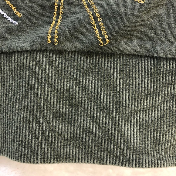 Dark grey denim blue front applications Women’s denim stretchy top short sleeve. - Picture 8 of 9